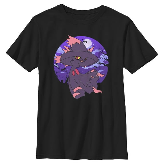 Boy's Pokemon Halloween Night Mismagius Graphic T-Shirt
