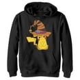 thumbnail image 1 of Boy's Pokemon Halloween Pikachu Witch Pull Over Hoodie Black Large, 1 of 4