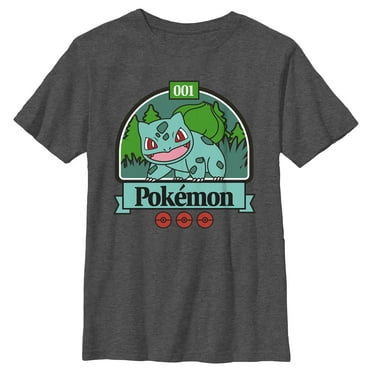 Boy's Pokemon Icon Bulbasaur 001  Graphic T-Shirt