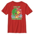 thumbnail image 1 of Boy's Pokemon It's My 6th Birthday Starters  Graphic Tee Red Medium, 1 of 9
