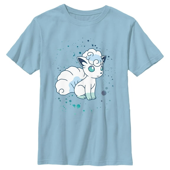 Boy's Pokemon Paint Splash Vulpix Graphic T-Shirt