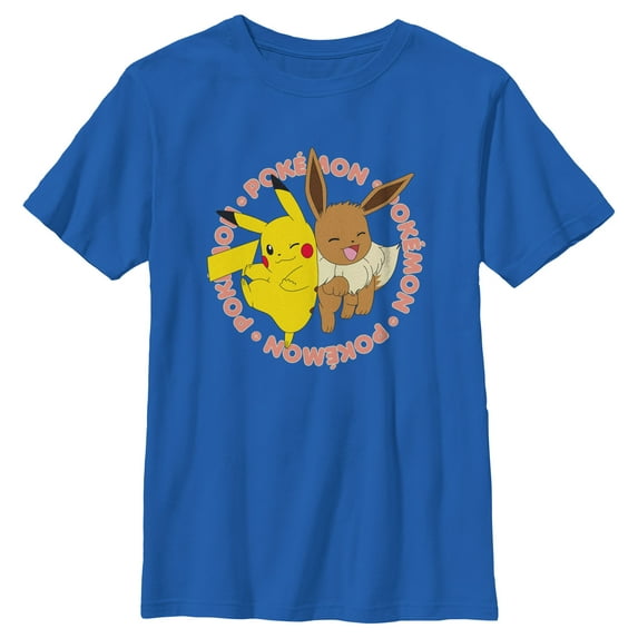 Boy's Pokemon Pals Pikachu and Eevee Graphic T-Shirt