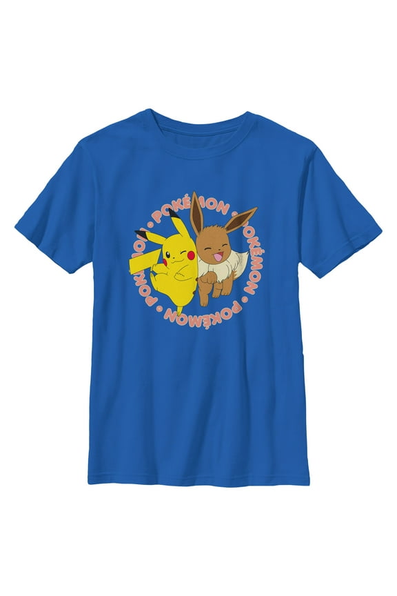 Boy's Pokemon Pals Pikachu and Eevee Graphic T-Shirt