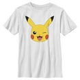 thumbnail image 1 of Boy's Pokemon Pikachu Portrait Graphic Tee White X Large, 1 of 4