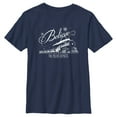 thumbnail image 1 of Boy's The Polar Express Believe Retro Train Graphic Tee Navy Blue Medium, 1 of 4