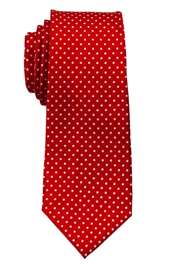 Boy's Polka Dot Necktie - Red