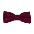 thumbnail image 1 of Boy's Poly Satin Banded Clip On Bow Ties (Burgundy), 1 of 7