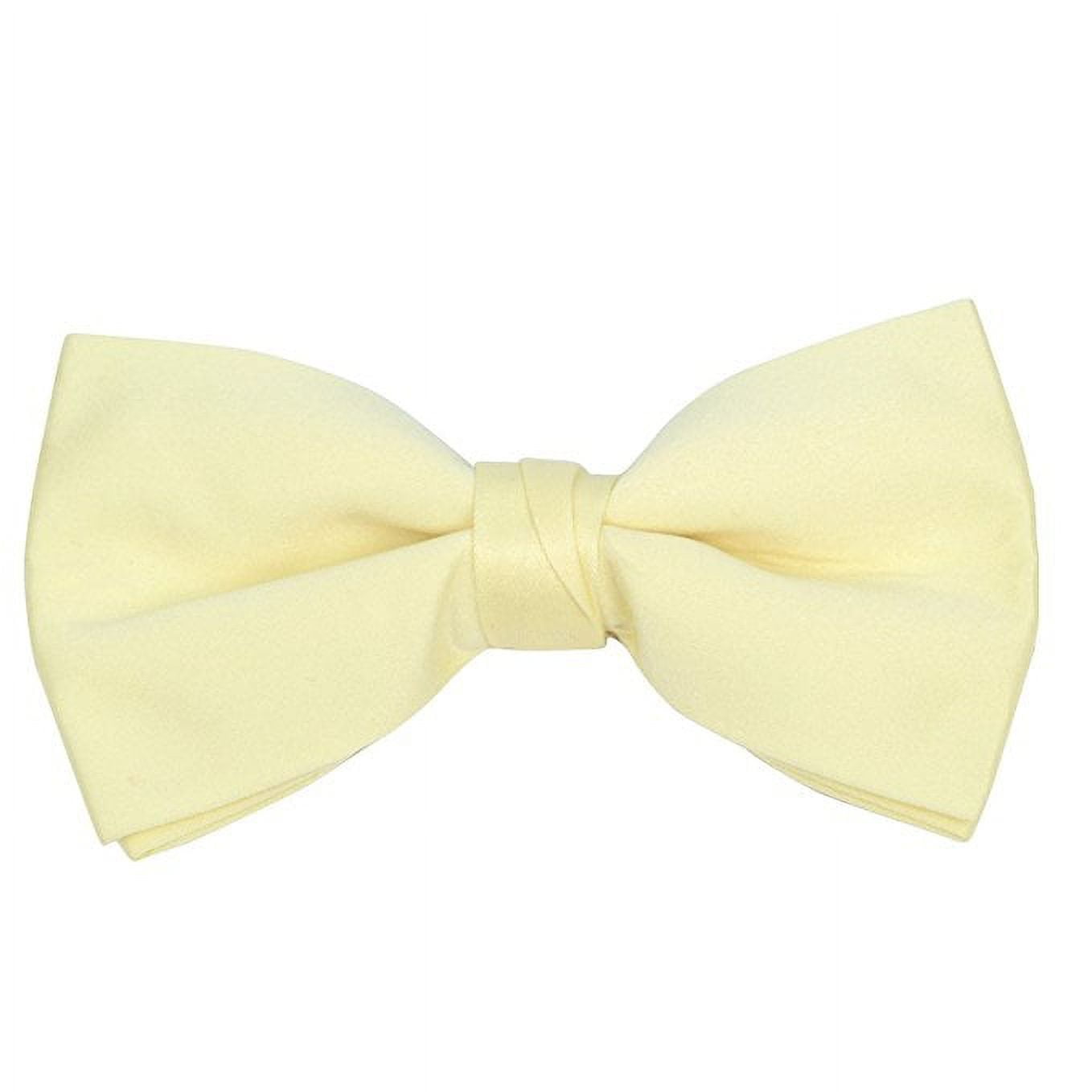 yellow clip on bow tie