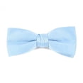 thumbnail image 1 of Boy's Poly Satin Banded Clip On Bow Ties (Sky Blue), 1 of 7