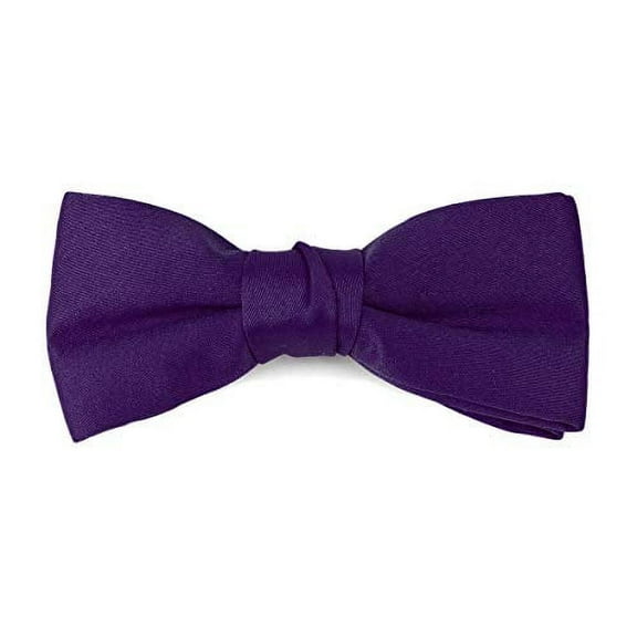 Boy's Poly Satin Banded Clip On Bow Ties