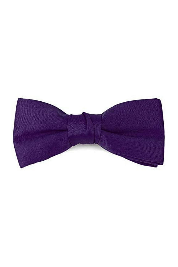 Boy's Poly Satin Banded Clip On Bow Ties