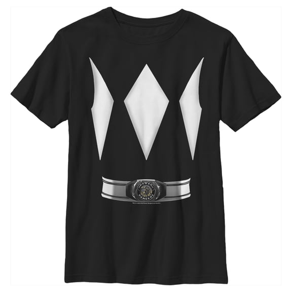 Boy's Power Rangers Black Ranger Costume Tee Graphic Tee Black X Small