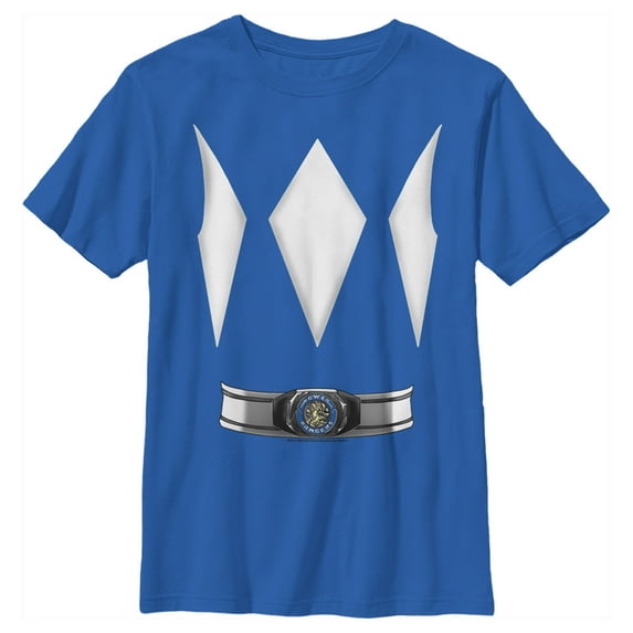 Boy's Power Rangers Blue Ranger Costume Tee Graphic Tee Royal Blue Medium