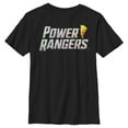 thumbnail image 1 of Boy's Power Rangers Lightning Bolt Logo Graphic Tee Black Medium, 1 of 4