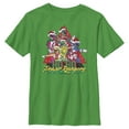 thumbnail image 1 of Boy's Power Rangers Santa Rangers Graphic Tee Kelly Green X Small, 1 of 4