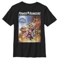 thumbnail image 1 of Boy's Power Rangers Team Collage Poster  Graphic Tee Black Medium, 1 of 4