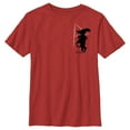 thumbnail image 1 of Boy's Puss in Boots: The Last Wish Distressed Purple Puss in Boots  Graphic Tee Red X Large, 1 of 4
