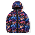 thumbnail image 1 of Boy's Rain Jacket Lightweight Breathable Raincoat Waterproof Hooded Rain Jacket Multicolor Dinosaur 8, 1 of 6