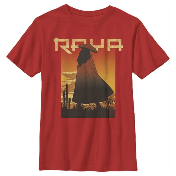 Boy's Raya and the Last Dragon Desert Raya  Graphic Tee Red X Small