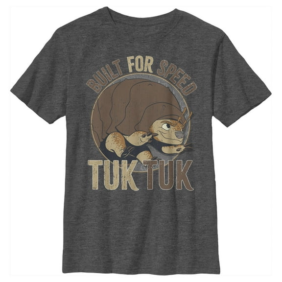 Boy's Raya and the Last Dragon Tuk Tuk Built for Speed Graphic Tee Charcoal Heather Medium