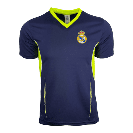 Boy's Real Madrid Performance Jersey, Youth Sizes Licensed Real Madrid Shirt (YL)