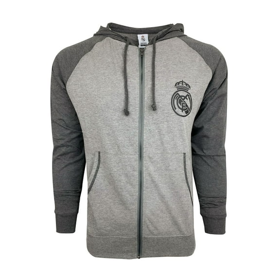 Boy's Real Madrid Spring Hoodie, Official Real Madrid Lightweight Hoodie(YS)