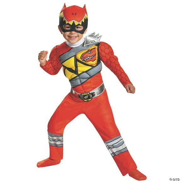 Boy's Red Ranger Muscle Halloween Costume - Dino Charge