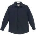 thumbnail image 1 of Boy's Regular Fit Long Sleeve Standard Cuff Pocket Uniform Casual Dress Shirt, 1 of 3
