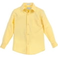 thumbnail image 1 of Boy's Regular Fit Long Sleeve Standard Cuff Pocket Uniform Casual Dress Shirt, 1 of 3