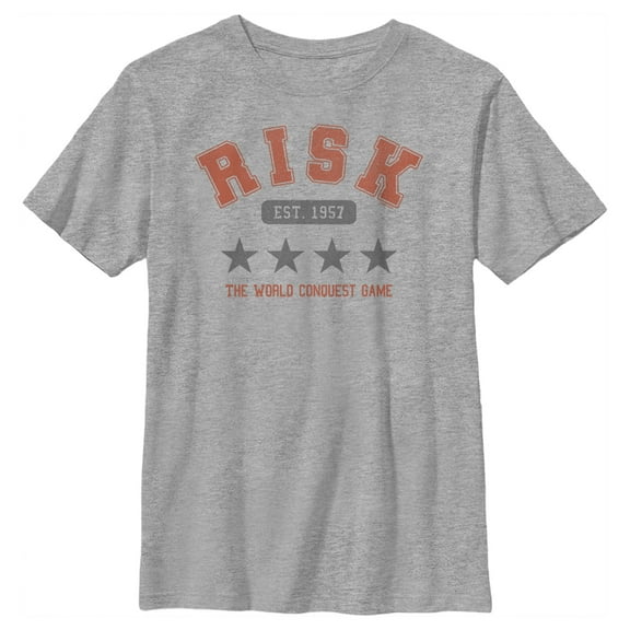 Boy's Risk Star Collegiate Graphic Tee Athletic Heather X Large