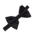 thumbnail image 1 of Boy's Satin Adjustable Pre-Tied Bow Tie - Black, 1 of 6