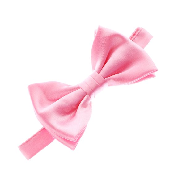 Boy's Satin Adjustable Pre-Tied Bow Tie - Pink