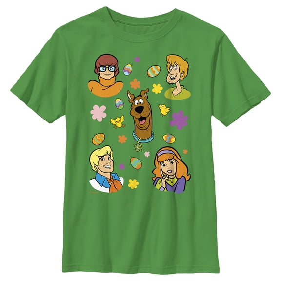 Boy's Scooby Doo Easter Eggy Gang Graphic Tee Kelly Green X Large
