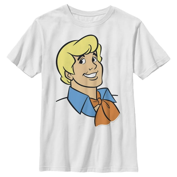 Boy's Scooby Doo Fred Pose Graphic Tee White Medium