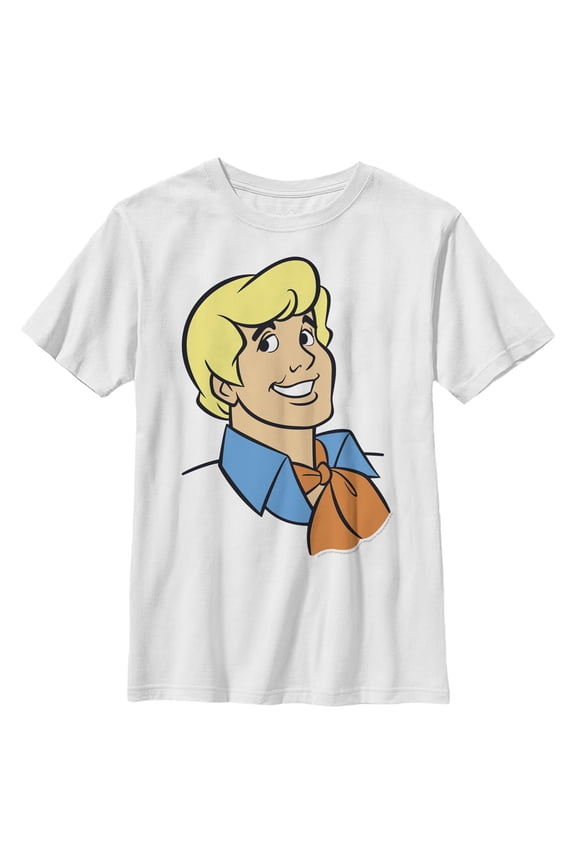 Boy's Scooby Doo Fred Pose Graphic Tee White Medium