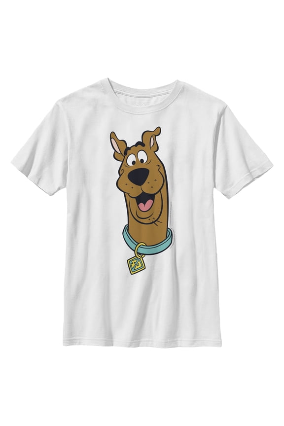 Boy's Scooby Doo Happy Pose Graphic Tee White Small