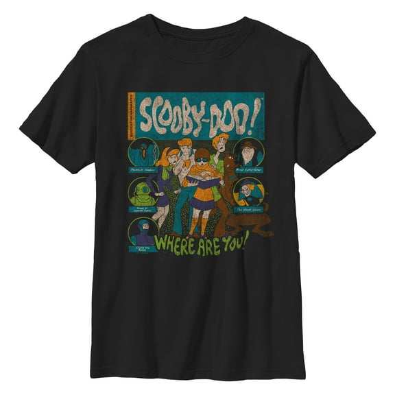 Boy's Scooby Doo Where Are You Villains  Graphic T-Shirt