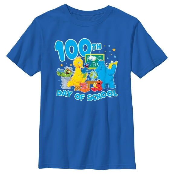 Boy's Sesame Street 100th Day of School Graphic T-Shirt