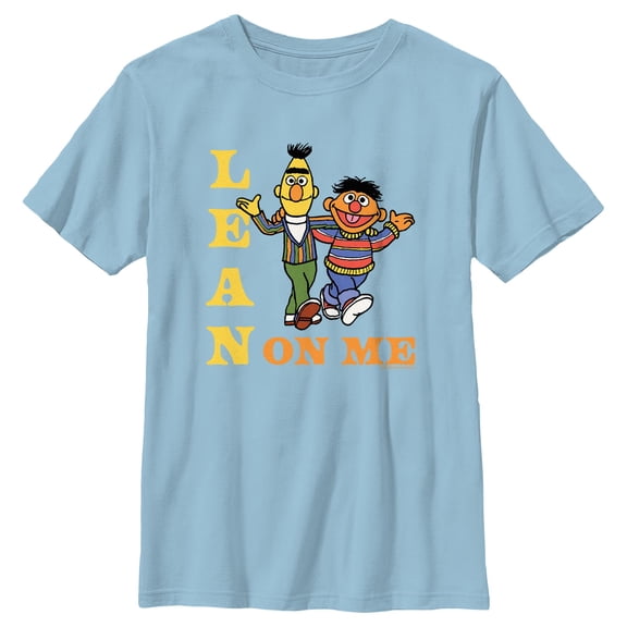 Boy's Sesame Street Bert and Ernie Lean On Me Graphic T-Shirt
