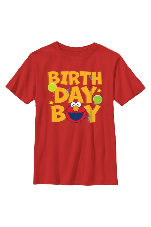 Boy's Sesame Street Birthday Boy Elmo Graphic T-Shirt