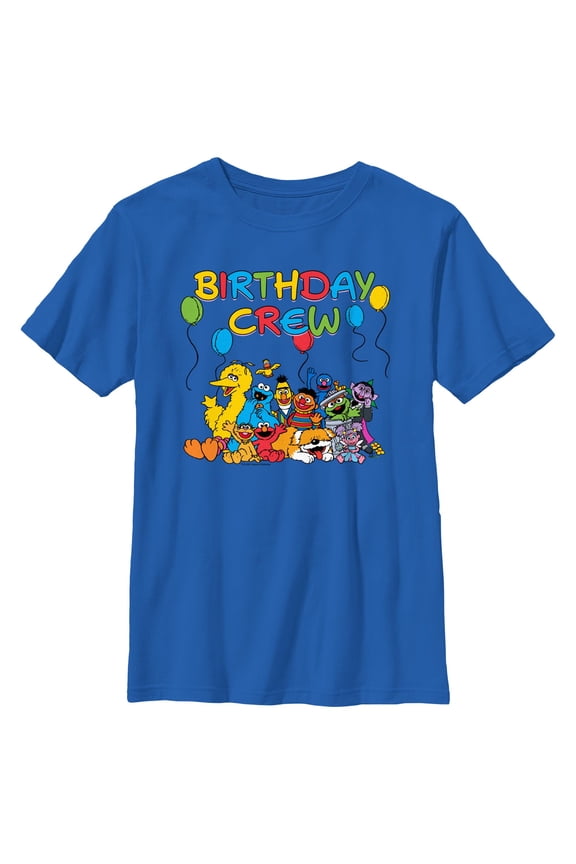 Boy's Sesame Street Birthday Crew Graphic T-Shirt