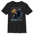 thumbnail image 1 of Boy's Sesame Street Cookie Monster Retro Portrait Graphic T-Shirt, 1 of 10