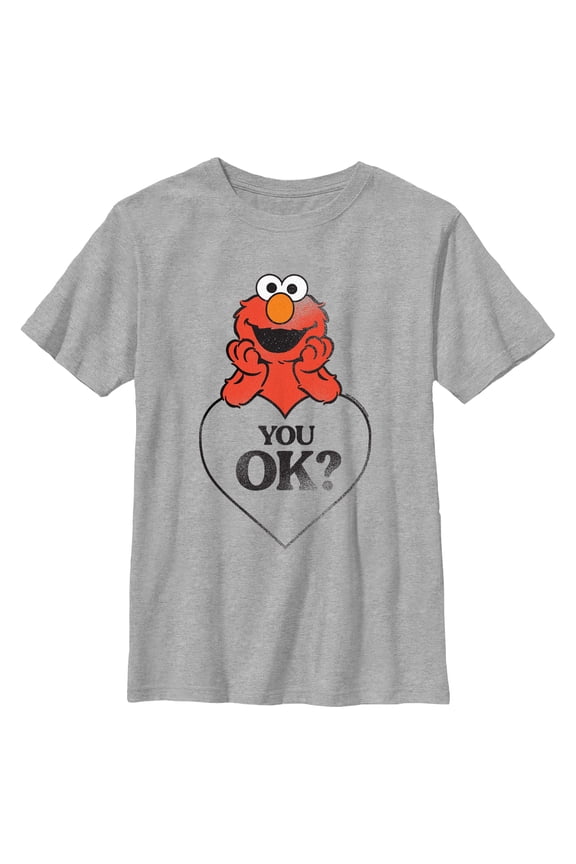 Boy's Sesame Street Elmo Heart Graphic T-Shirt