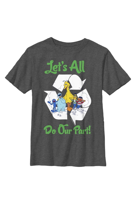 Boy's Sesame Street Let’s All Do Our Part Graphic T-Shirt