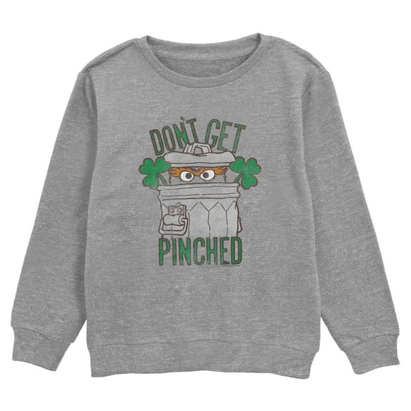 Boy's Sesame Street Oscar the Grouch Don't Get Pinched  Sweatshirt