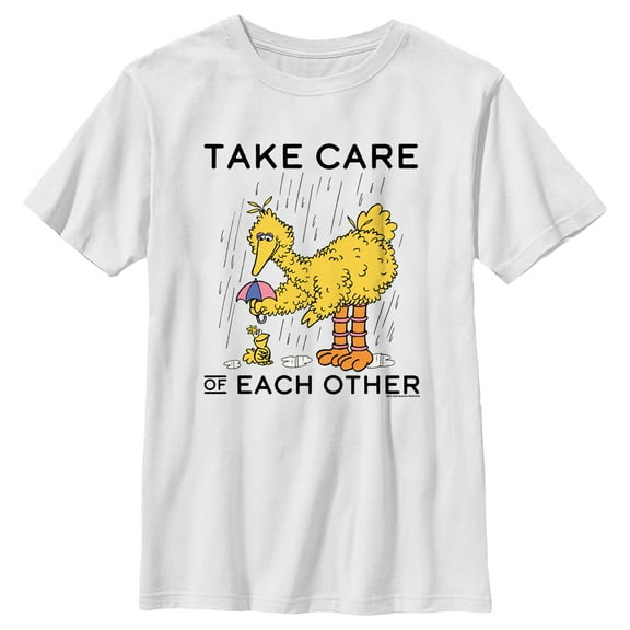 Boy's Sesame Street Take Care of Each Other  Graphic T-Shirt