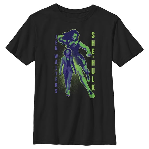 Boy's She-Hulk: Attorney at Law Brains and Muscles Graphic Tee Black X Large