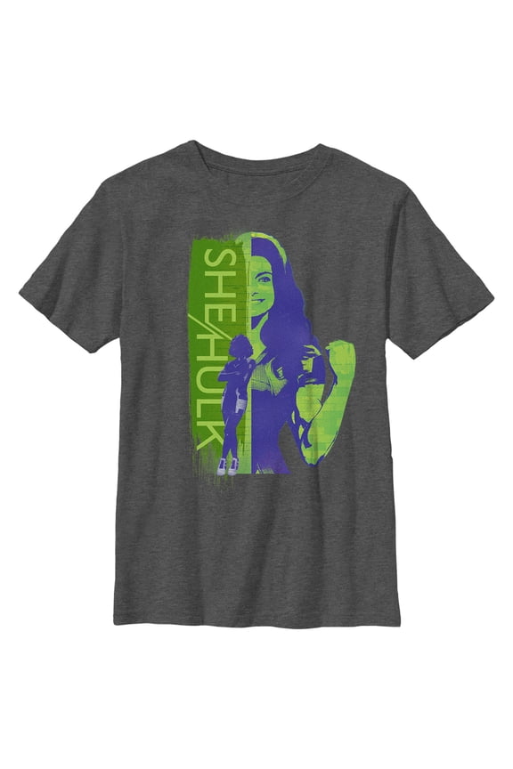 Boy's She-Hulk: Attorney at Law Proud To Be Hero Graphic Tee Charcoal Heather Medium