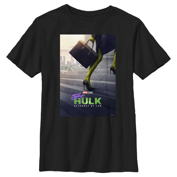 Boy's She-Hulk: Attorney at Law Super Lawyer  Graphic Tee Black Large