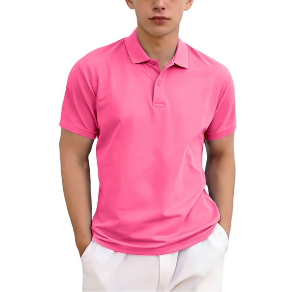 Boy's Short Sleeve Golf Shirt School Uniform Active Performance Shirts Moisture Wicking Athletic Tops